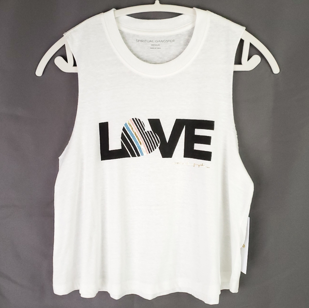 NWT SPIRITUAL GANGSTER Love Crop Tank